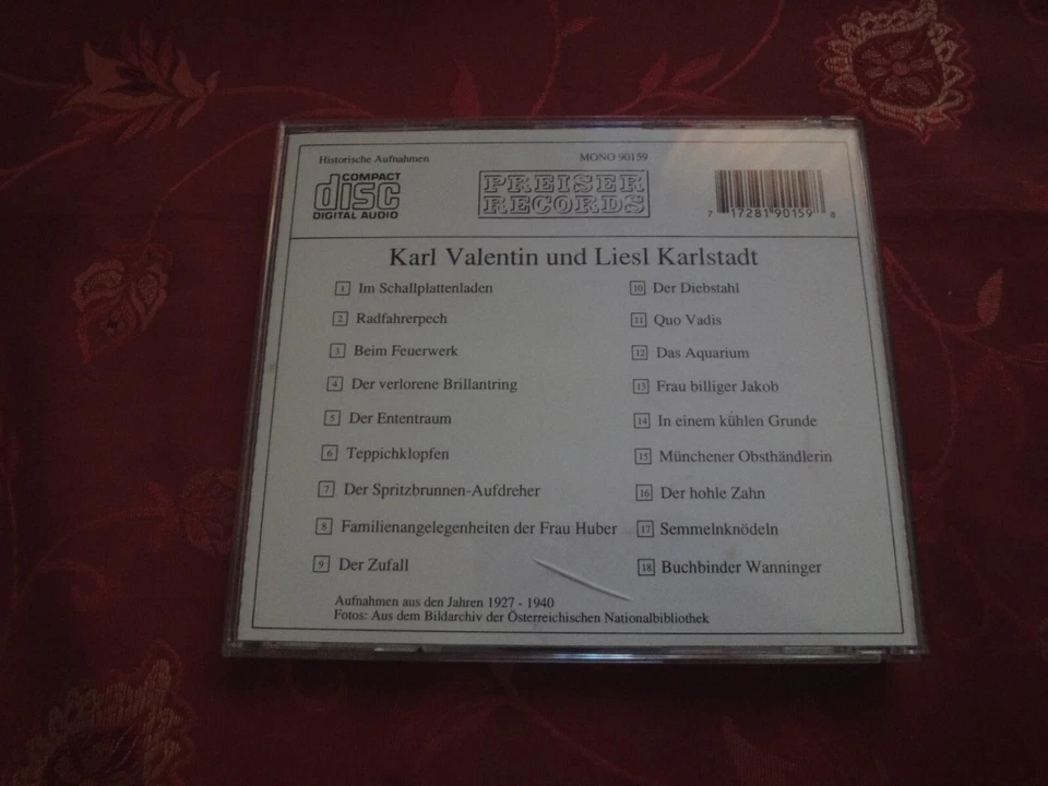 KARL VALENTIN UND LIESL KARLSTADT CD - Bild 3 von 4