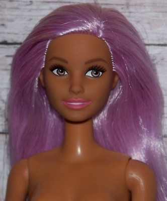Nude Barbie Doll - Fashionista Doll Lavender Hair Brown Eyes | eBay