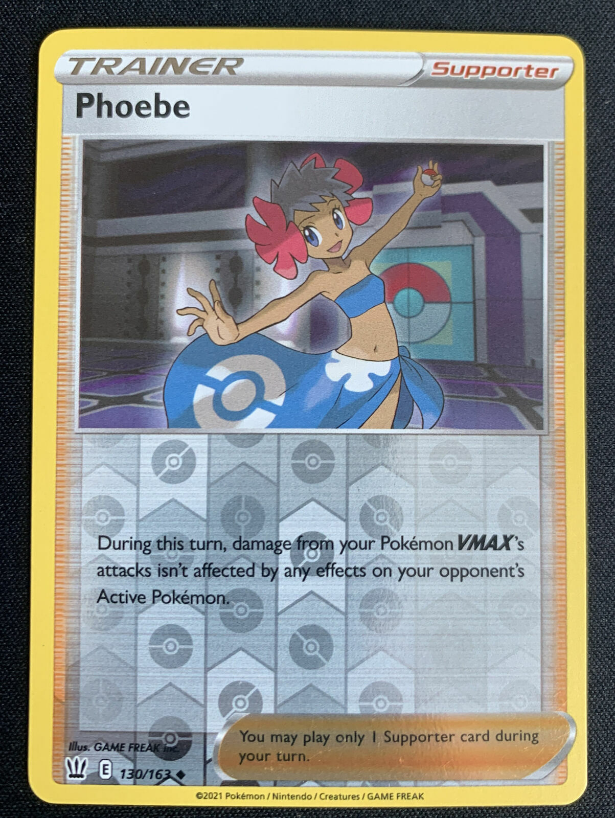 Pokemon - Phoebe 130/163 - Reverse Holo - Battle Styles - NM/M - New
