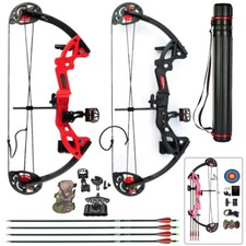 15-29Lbs Compound Bow Archery for Youth and Beginner Right Handed 19  -28  Quiver