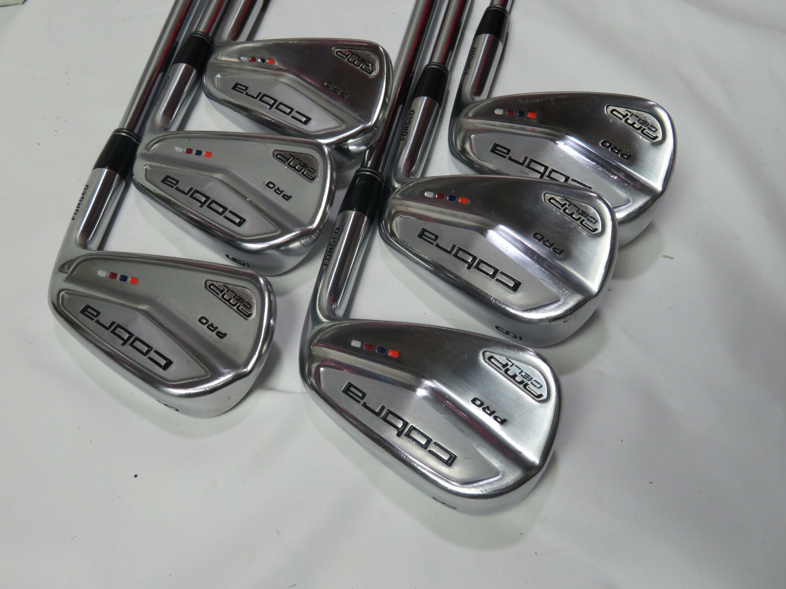 Set De Fers Cobra AMP Cell PRO 5-PW - S-flex, édition TOUR ISSUE Rickie Fowler, Occasion Japon
