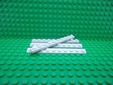 Lego 4 Light Bluish Gray 1x10 base plate NEW