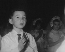 First Communion Children Girls Veils Boys Prayer Church Ceremony