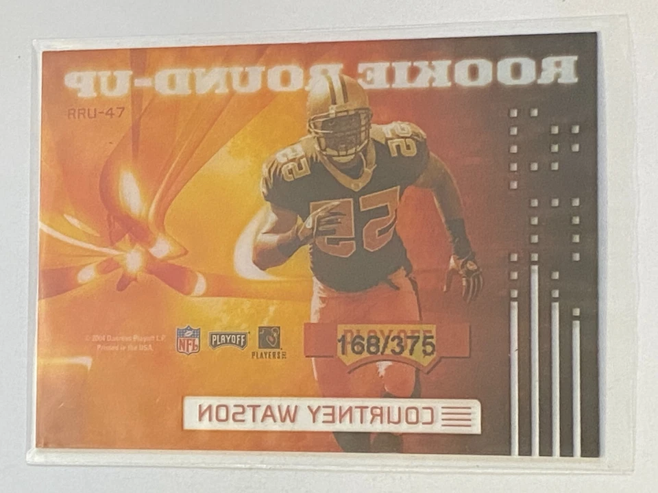 2004 Donruss Playoff Contenders Football Rookie Round-up #RRU-47 Courtney WATSON - Image 2 of 2