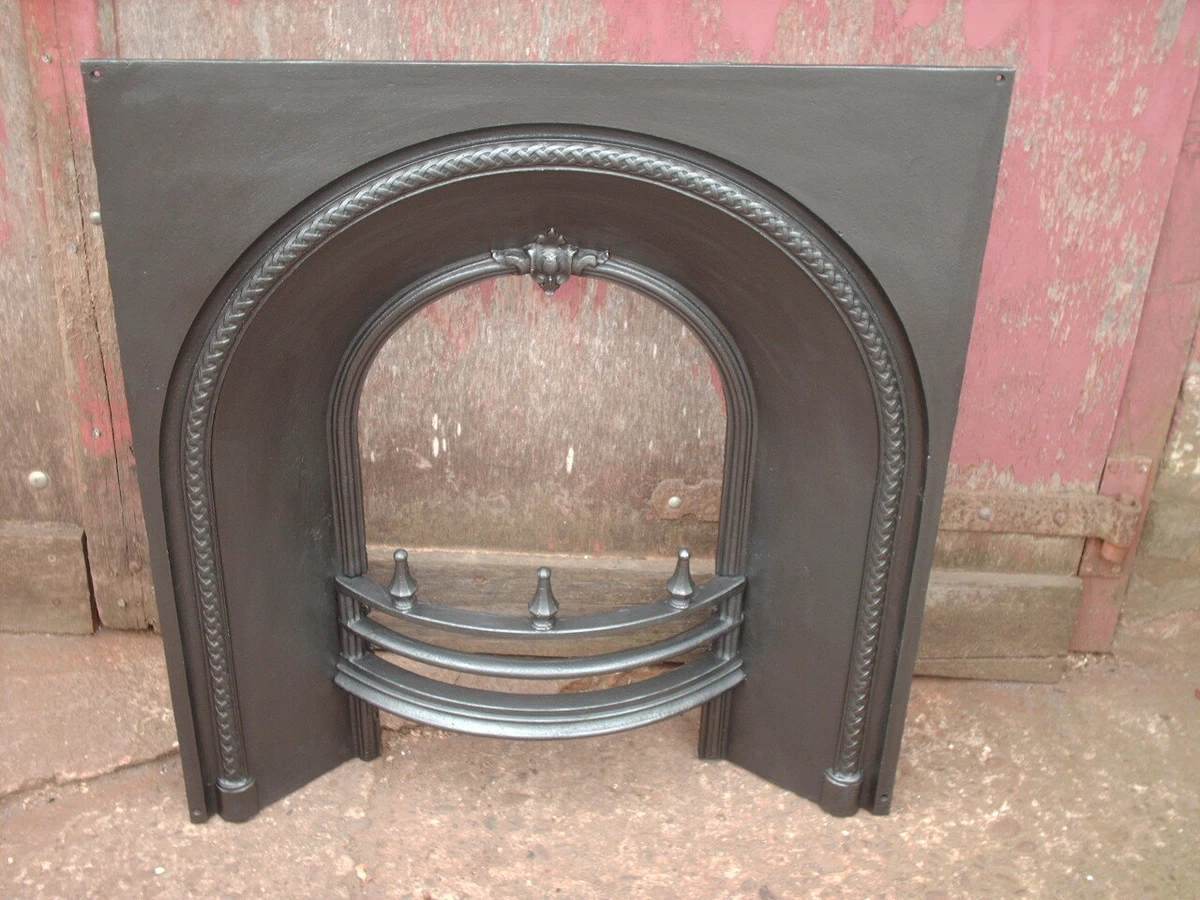 ANTIQUE VICTORIAN CAST IRON FIREPLACE INSERT | eBay