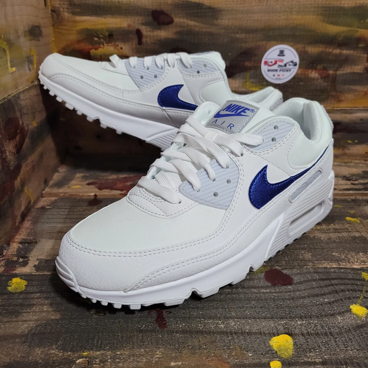 Nike Air Max 90 White/Metallic Blue DX0115-100