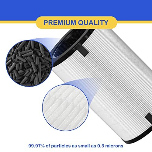 AP-T40FL AP-T45 HEPA Replacement Filter Compatible with 1461901 Homedics Total Clean 5-in-1 Air Cleaner Purifier, AP-T40 AP-T45WT AP-T40WT AP-T45-BK AP-T45-WT AP-T40WTAR, 2-Pack