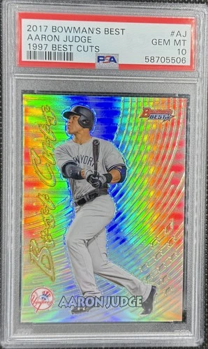2017 Bowman's Best - Aaron Judge #97BC-AJ - 1997 Best Cuts RC - PSA 10 GEM MT