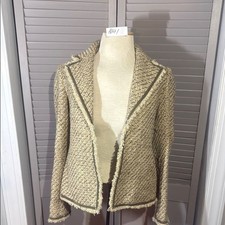 Jones New York Cream Textured Blazer
