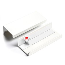 5 PCS 3 Inch Self Adhesive Cabinet Pulls Warm White Stick On Finger Handle