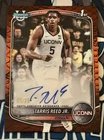 2025-26 Bowman Chrome Tarris Reed Jr. 1st Bowman Auto /25 Orange Reptilian UConn