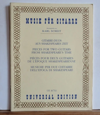 Karl Scheit (Hrsg.): Gitarre-Duos aus Shakespeares Zeit - UE 16711 - Bild 1 von 4