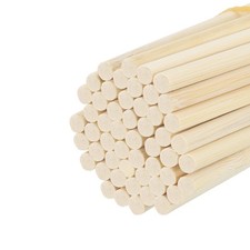 Wooden Dowel Rods,10cm/4" Round Dowel Rod,6mm/0.24" Stick,50 Pack
