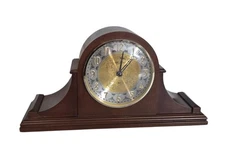 Vintage Seth Thomas LIBRARIAN Model: 1362 Chime MANTEL CLOCK Gold Scroll TESTED