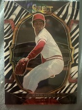 2023 Panini Select Baseball #96 Mario Soto zebra Prizm SSP - Reds