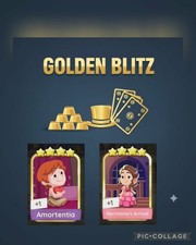    Monopoly Golden Blitz Stickers Go 4   Pin the Tail  Ollivander's Fast Cheap