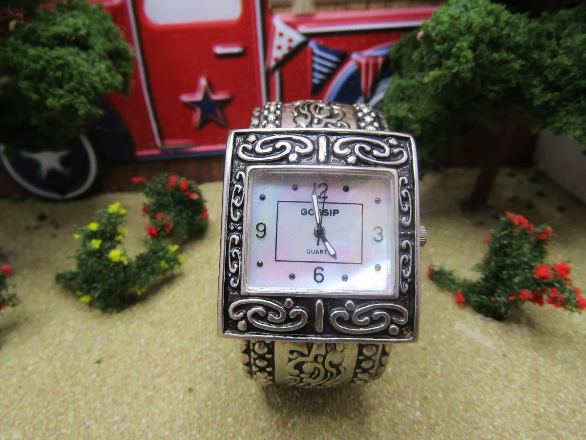 Gossip Ladies  Large Case Watch with Mother Pearl Dial Gossip Ladies Quartz Watch - Etsy main image 2