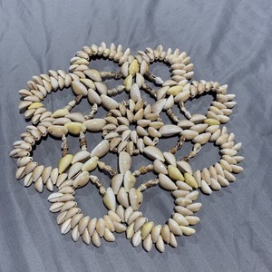 Vintage 9” Sea Shell Trivet Coastal Beach Ocean Nautical Boho Decor