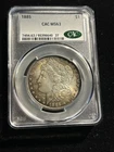 1885  Morgan Dollar CAC MS63 *Rainbow Toned*