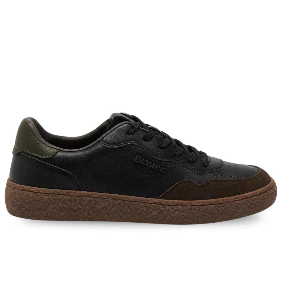 Blauer Sneaker Uomo Quartz In Pelle Scamosciata E Nylon – Blu Navy/Rosso – Modello S2QUARTZ01, Taglia 41