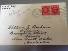 GB STAMPS RARE FIRST DAY COVER 1934 KING GEORGE V 1d DEFINITIVE LEICESTER COWRA