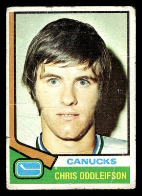 1974-75 Topps Chris Oddleifson #108 - Vancouver Canucks - (Low Grade)