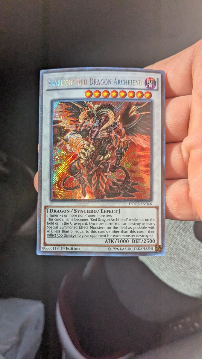 yugioh scarlight red dragon archfiend deck Scarlight Red Dragon Archfiend DOCS-EN046 Dimension of Chaos 1st Edition