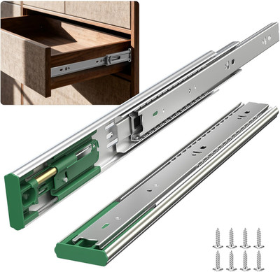 6 Pairs 22'' Soft Close Drawer Slides, Heavy Duty 100Lb Capacity Rails