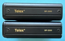 Lot of Two - Telex BP-2000 Audiocom 2-Channel Wired Intercom Beltpack Clear-Com