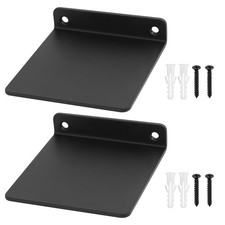 QJKEJI 2 Pcs Black Small Floating Shelf, Small Floating Wall Shelves for Wall...