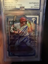 2024 Bowman Chrome Baseball Aiden Miller 1st Bowman Mojo Auto