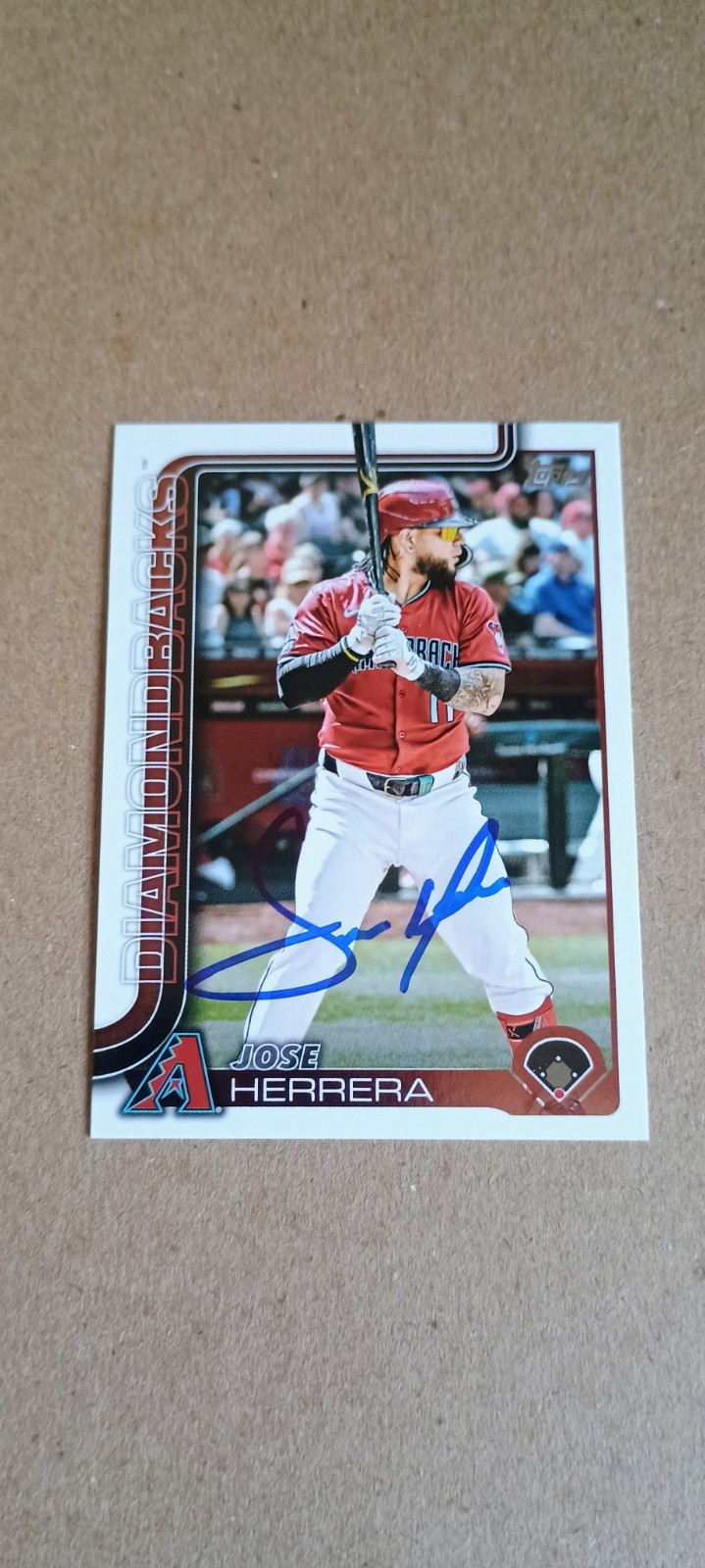 Jose Herrera Signed Autograph 2025 Topps Update #US272 Arizona Diamondbacks Auto