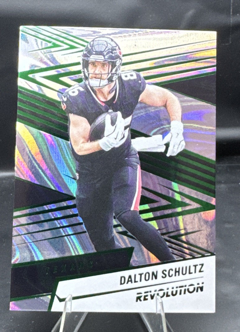 2025 Panini Revolution - Dalton Schultz #55 Green Swirl Holo /199 Texans