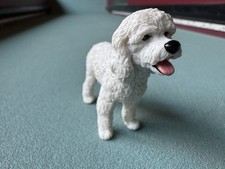 Papo Tongue Out White Poodle Dog Figure 54016 Pet Puppy Figurine 2012 Toy