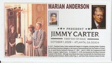 6° Cachets 6043 President Jimmy Carter and Contralto Singer Marian Anderson 