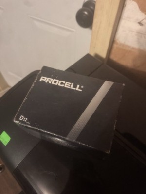 Procell PC1300 Battery, 1.5 V Battery, 14 mAh, D Battery, Alkaline. 12 Pack