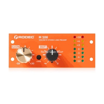 Rodec M-108 Line Pre Stereo Line Preamplifier 100 Series Module