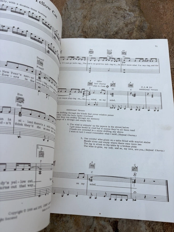 John Denver Songbook Guitarra y Letras 1971 Libro de Música Cherry Lane NY Canciones Folclóricas Foto 4 de 4