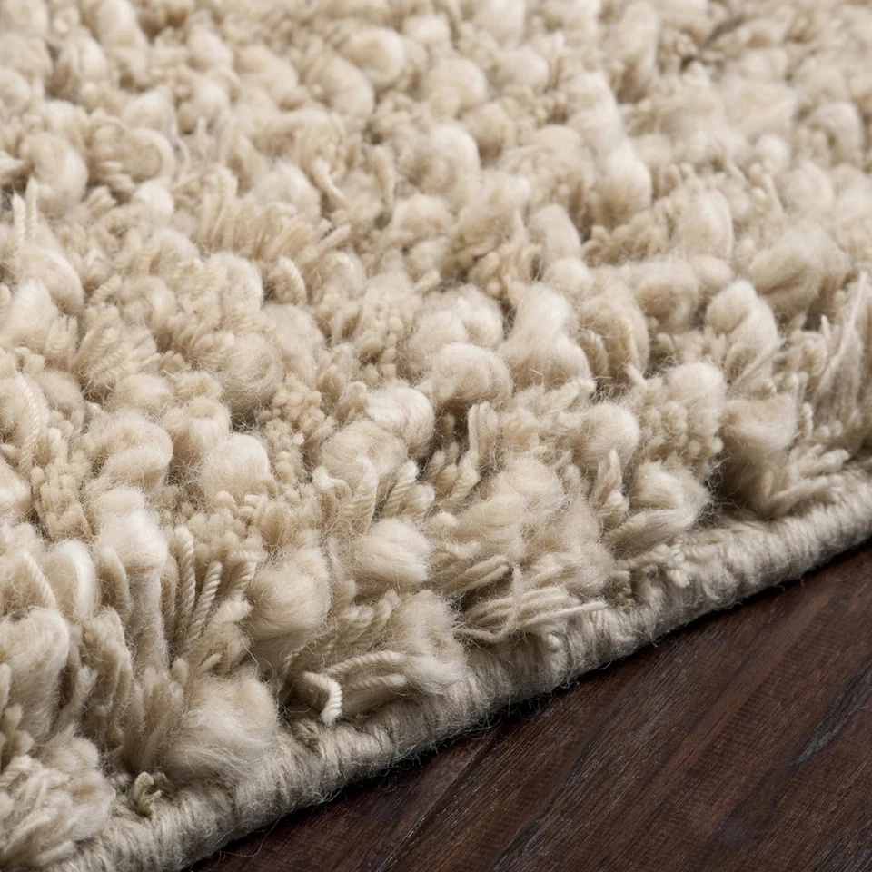 2x8 Runner Carpet Hand Made Wool Tan Shag 8685 Area Rug - Approx 2' 6" x 8' - Image 4 of 4