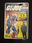 Hasbro G.I. Joe Cobra Action Figure 1982 Boxed w/ Rifle Black Plastic.
