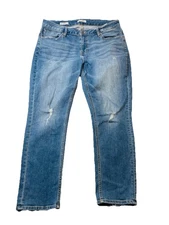 Vigoss Thompson Tomboy Jeans Women’s Sz 16 Light Wash Denim Mid Rise 34x30