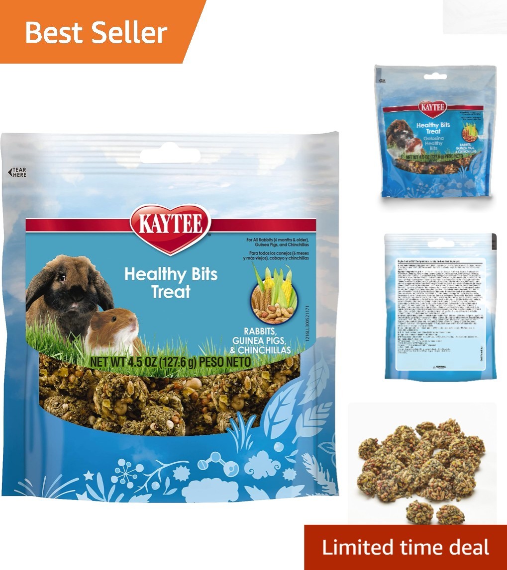 Kaytee Healthy Bits Treat: Honey Flavor for Rabbits & Guinea