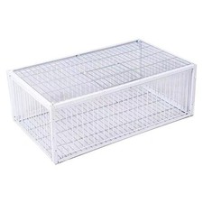Foldable Galvanised Pigeon Dove Bird Trap Cage 4 Entrances 40x30x26cm L70