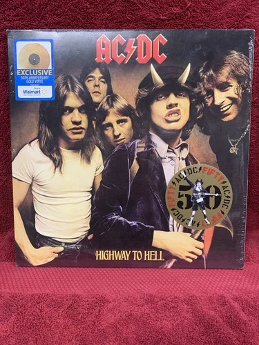 AC/DC Highway To Hell LP 50th Anniversary Edition Gold Color Vinyl New/Sealed
