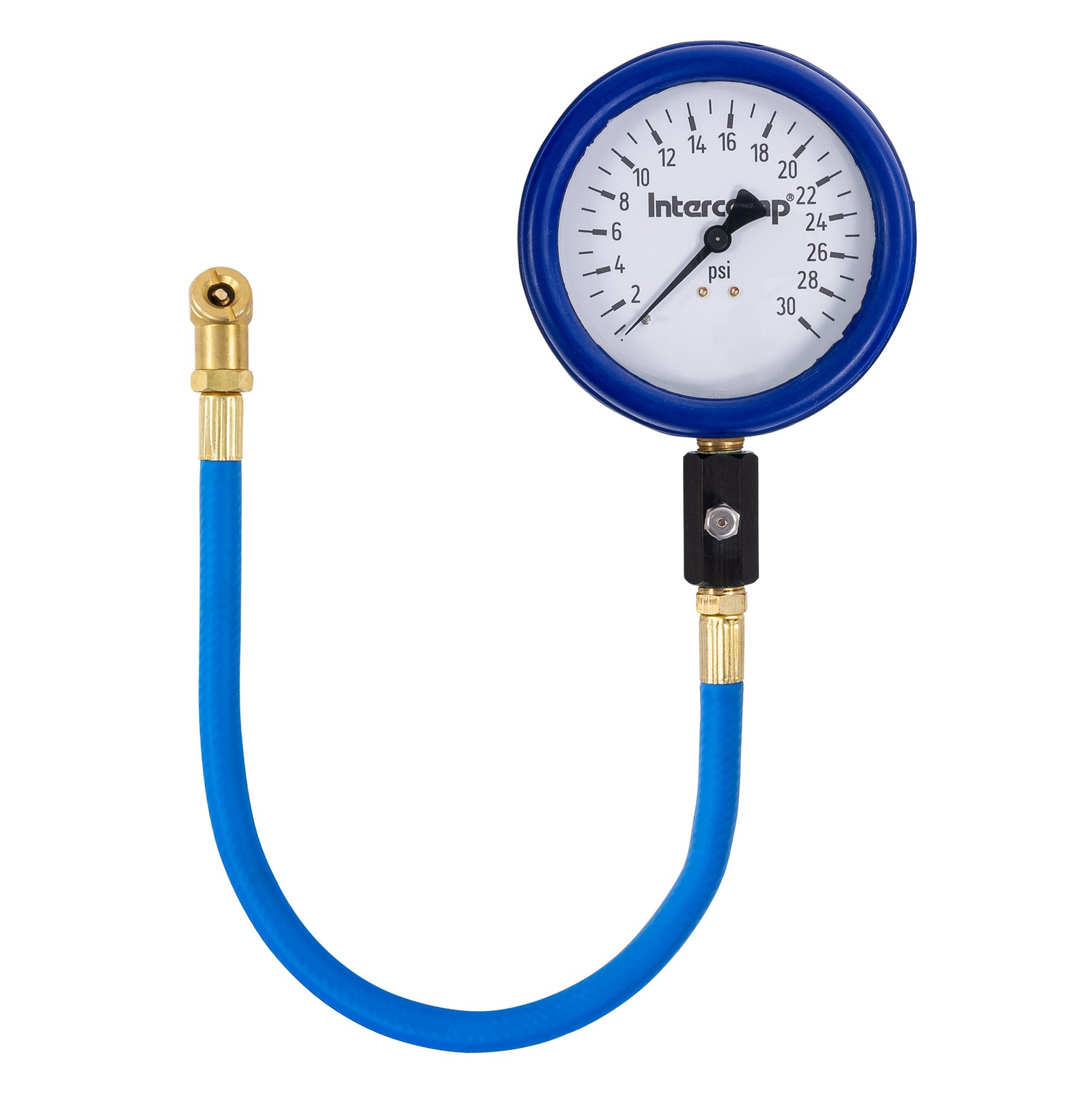 Intercomp 4 Inch Ultra Deluxe Glow In The Dark Tyre Pressure Gauge - 0-30 psi