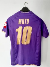 Maglia calcio fiorentina Mutu  preparata  Glasgow Rangers - Fiorentina 2008