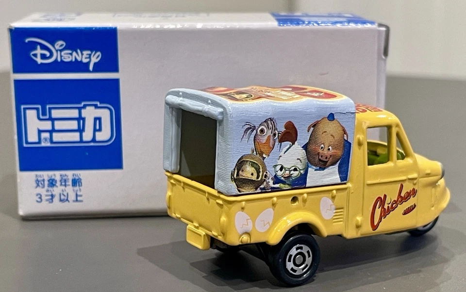 Takara Tomy Tomica Chicken Little Diecast car Disney Daihatsu Midget 1/50 New 62 - Image 3 of 4