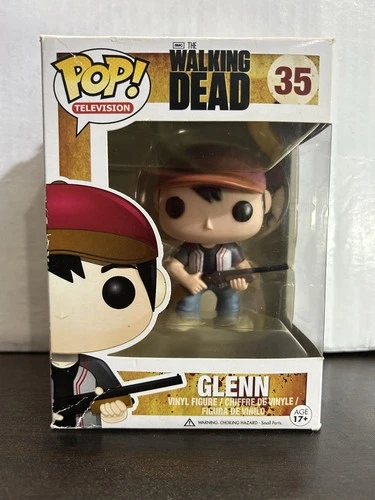Glenn The Walking Dead Television Vaulted Funko Pop 35 with Protector