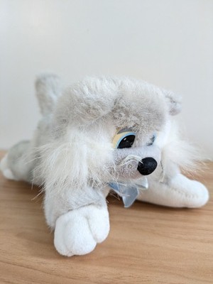 Pound Puppies Hornby 1986 Kätzchen Katze - Pfund schnurrt 7 Zoll - grau weiße Streifen