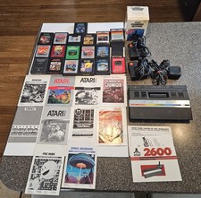 Atari 2600 Console  Game LOT. Vintage, Value, Bundle. Untested, Good Condition